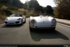 Porsche Boxster Spyder and 550 Spyder