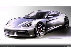 Porsche Panamera Design Drawing (971)