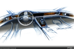 Porsche Panamera Design Drawing (971)