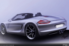 Porsche Boxster Design Drawing (981)
