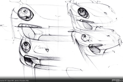 Porsche Design Drawing (991 Coupe)