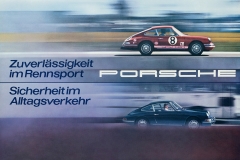 1969 Porsche 911 Racing Poster Advertisement