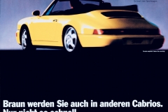 Porsche 911 964 Advertising Poster