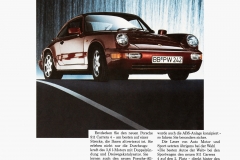 1989 Porsche 911 Advertising Poster