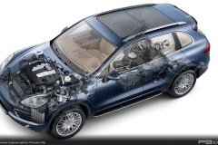 Porsche Cayenne Technical Drawing (958-92A)