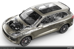 Porsche Cayenne Technical Drawing