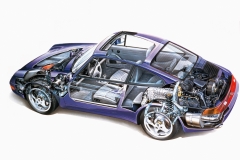 Porsche 911 993 Cutaway