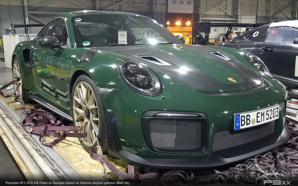 Green Porsche 911 GT2 RS Spied in America – P9XX